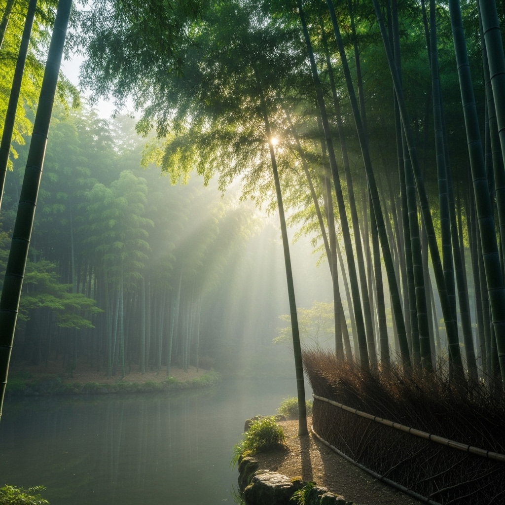 Serene Japanese landscape